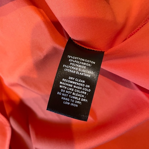 Lafayette 148 New York - orange sleeveless top with ruffles XS NWT - Picture 4 of 4